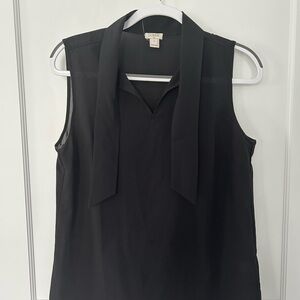 Black Jcrew sleeveless top, size 6